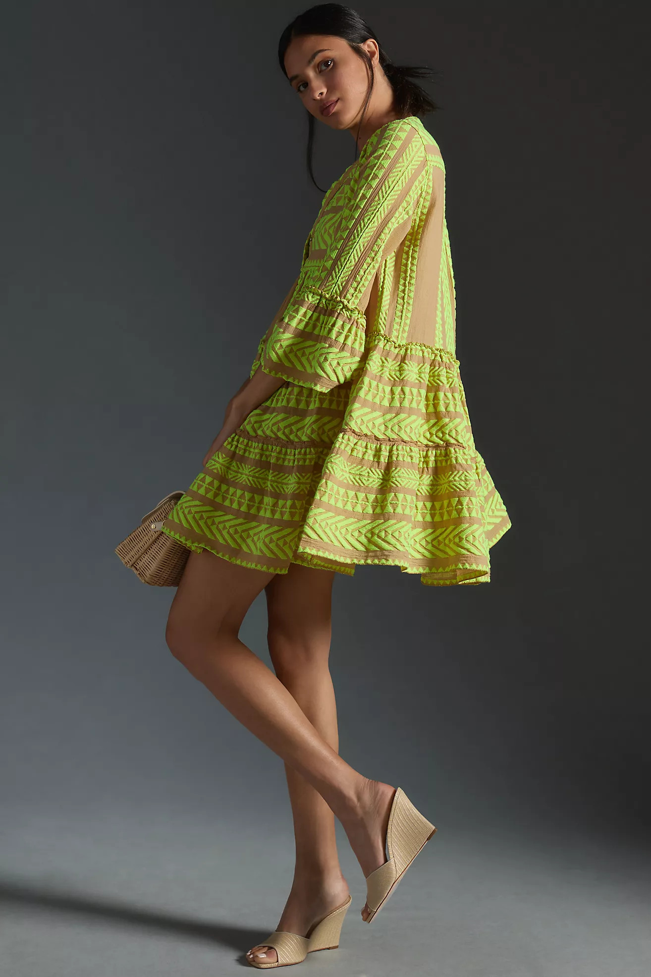 Devotion Twins Embroidered Ella Tunic Dress | Anthropologie (US)