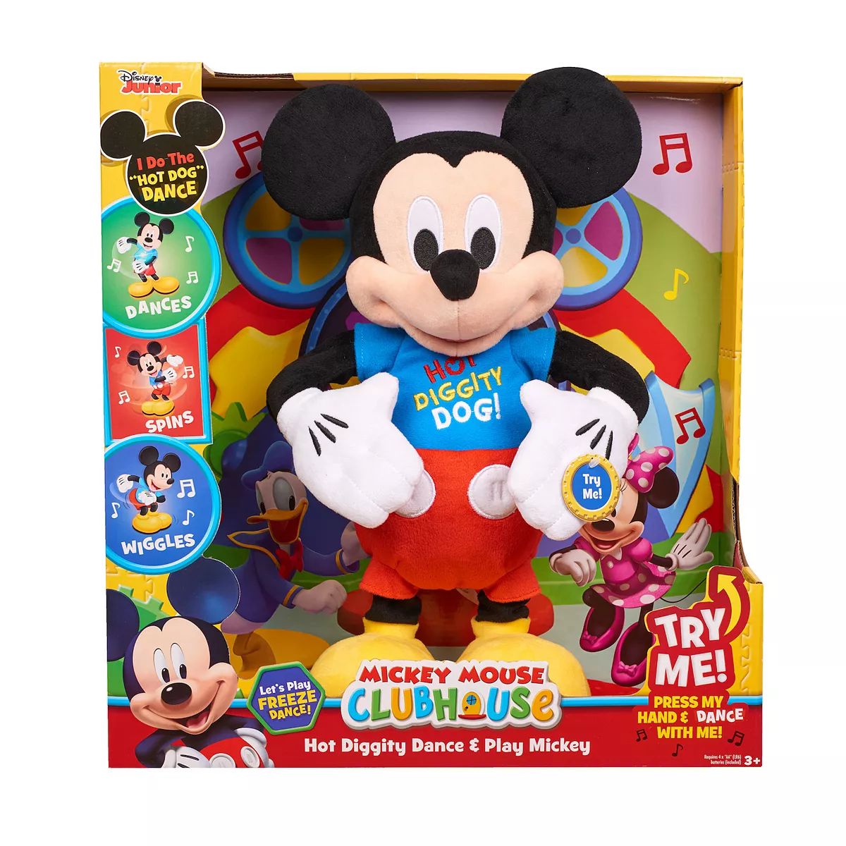 Disney Junior Mickey Mouse Clubhouse Hot Diggity Dance & Play Mickey Interactive Plush Toy | Kohl's