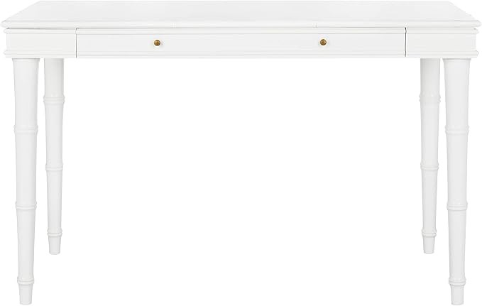 Safavieh Home Office Noely Modern Coastal White 1-drawer Writing Desk | Amazon (US)