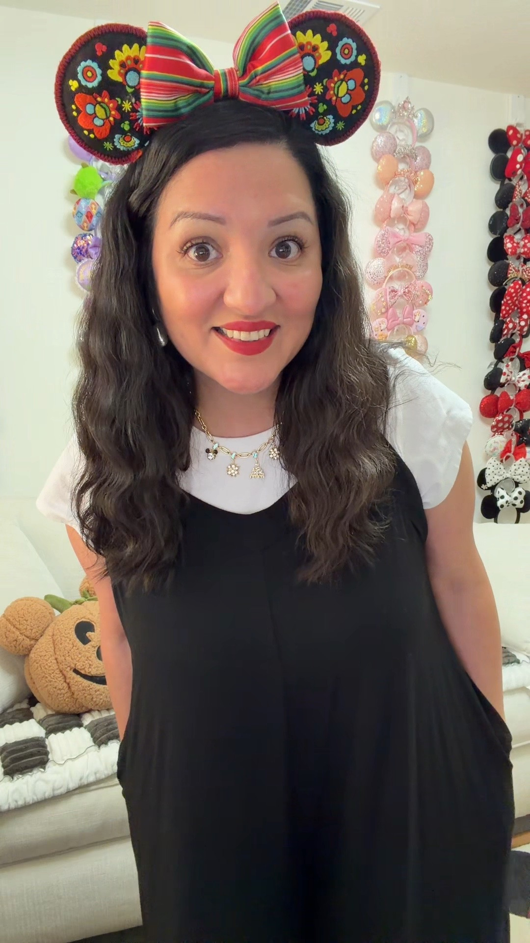✨ One jumpsuit, SO many Disney looks! 🖤🏰

This comfortable black stretchy jumpsuit from @Bloomchic  is quickly becoming a Disney-day favorite! It’s comfy enough for a full day in the parks, and because it’s classic black, the possibilities for accessorizing are endless. 🎀✨

Change up your ears, add a Disney bag, and you’ve got a whole new look! From Mickey to Minnie to Halloween ears, this jumpsuit is basically a blank canvas for all my Disney ear obsession. 😍🎃

💫 Use code LTK15 for a discount!

#BloomChic #DisneyStyle #DisneyDay #DisneyFashion #DisneyAdult