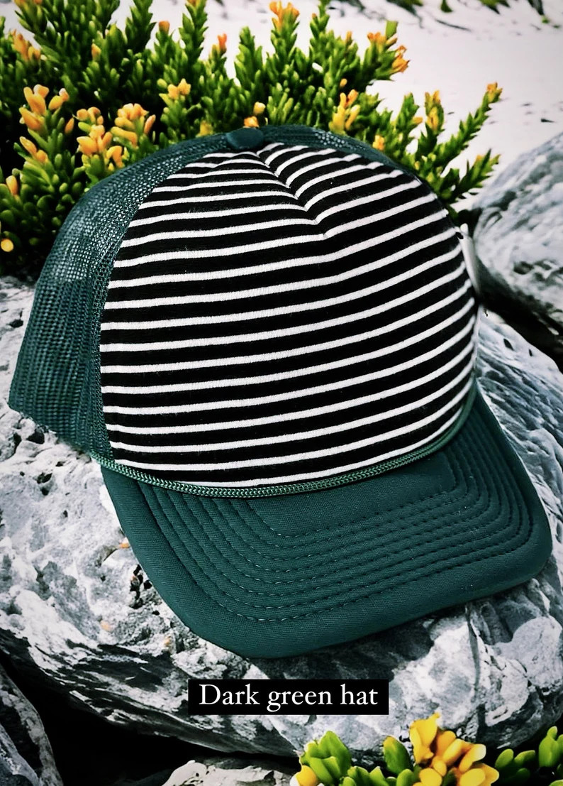 Custom Trucker Hat With Striped Design - Etsy | Etsy (US)