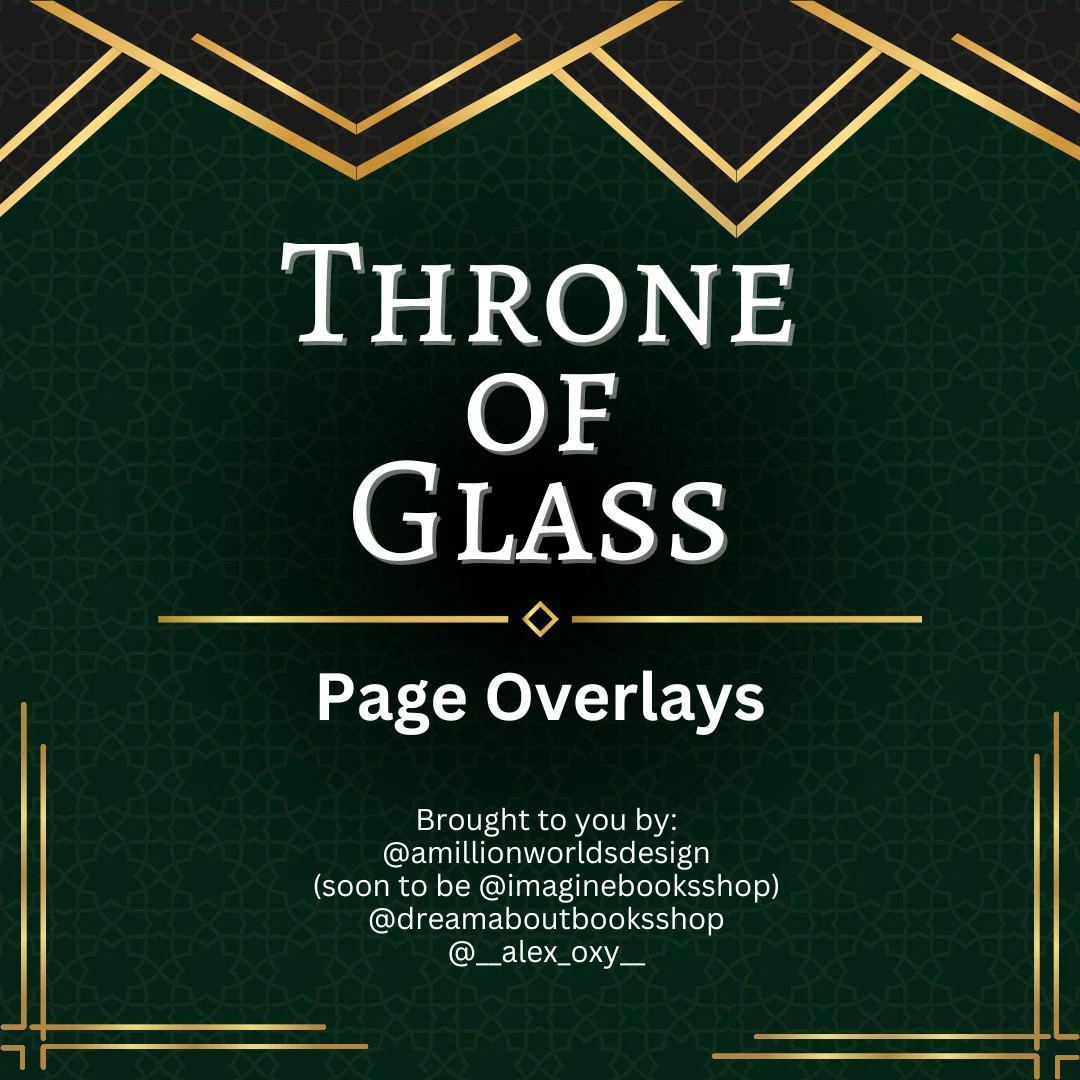 USA - Throne of Glass Page Overlays | Etsy (US)
