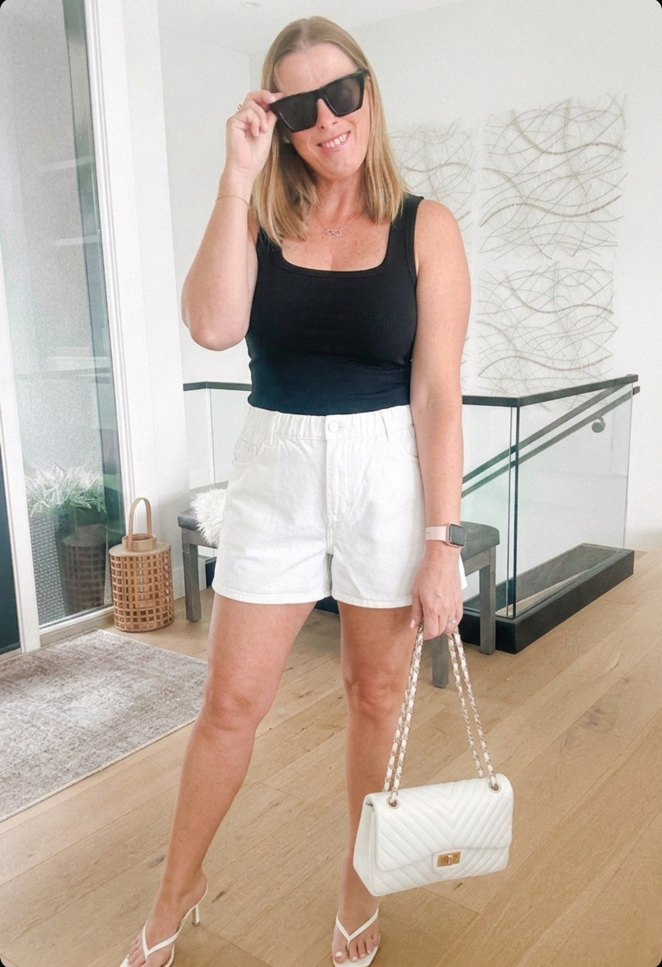 The perfect weekend fit

Weekend outfit, white shorts outfit, black tank, effortless outfit, simple casual
Chic outfit, cat eye sunglasses, vacation outfit, spring break outfit

#LTKOver40 #LTKTravel #LTKootd