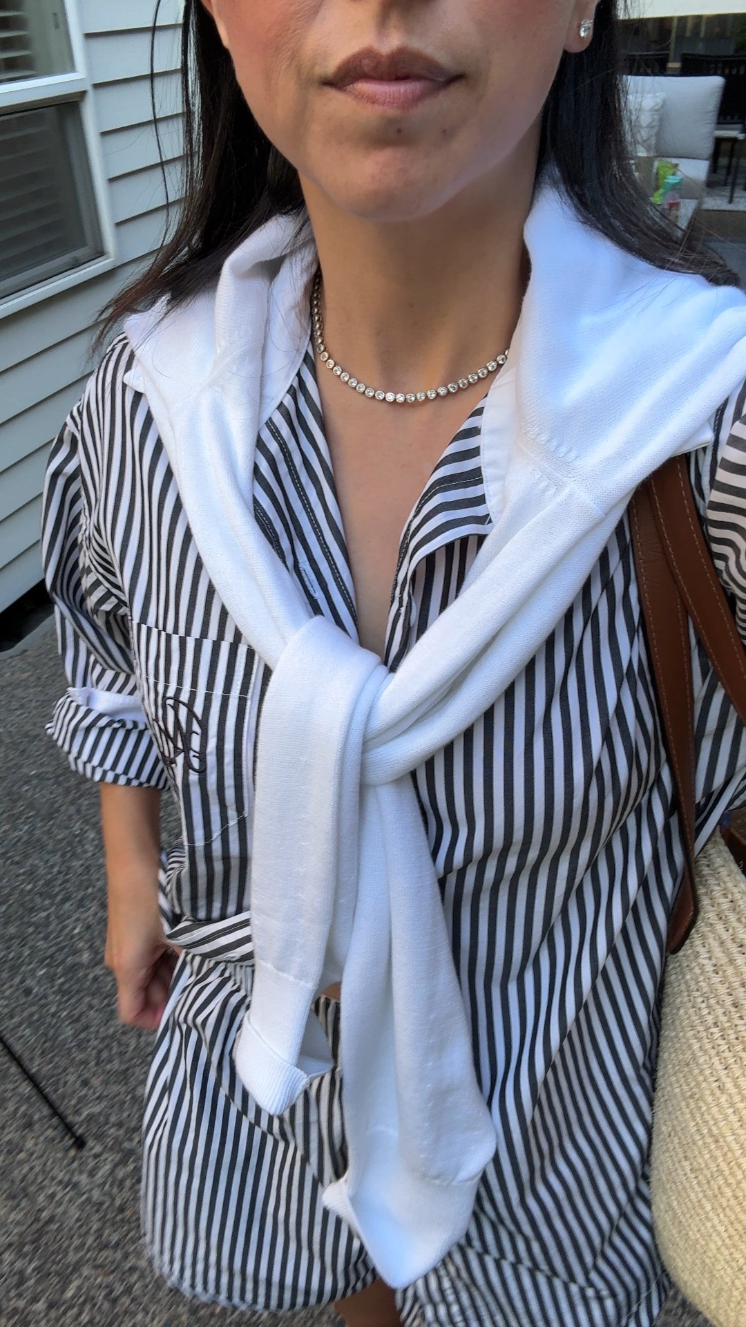 Last nights casual outfit for dinner Al fresco. Love these separates from Recreational Habits. 

Recreational habits shirt small
Recreational habits shorts medium 
Tkees sandals 5
Hunting Season tote
Dorsey James necklace 15”
Madewell cardigan small
Blue Nike earrings 
 

#LTKPetite #LTKTravel #LTKItBag