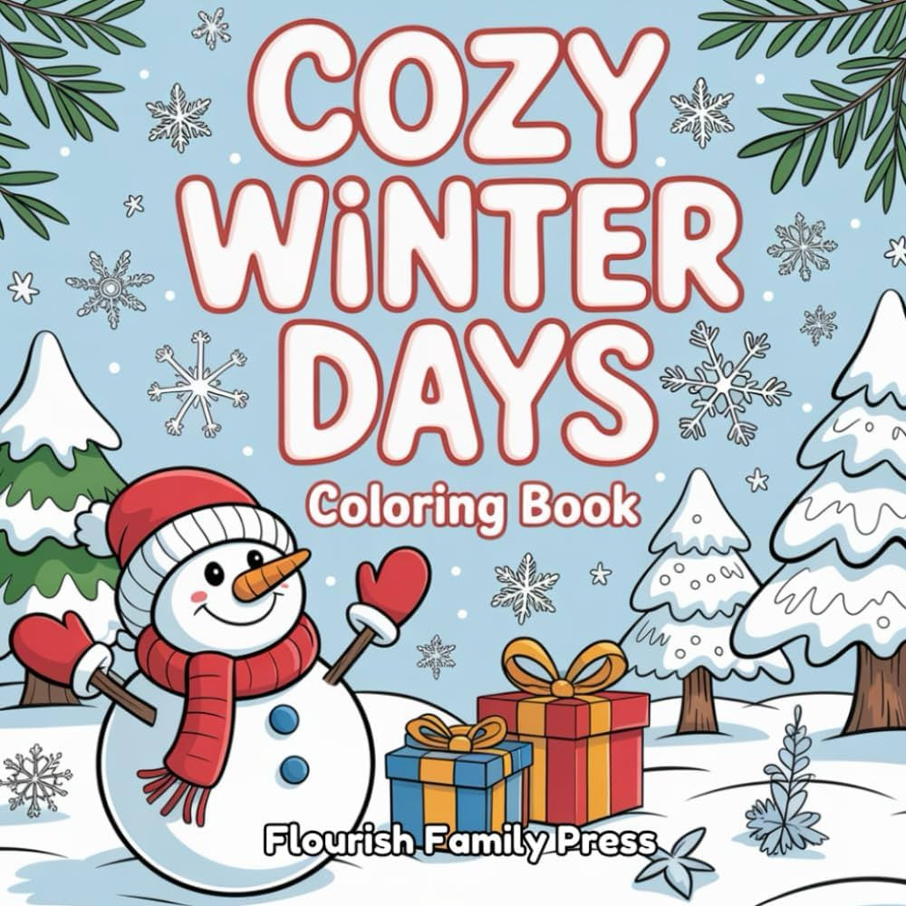 Cozy Winter Days Coloring Book: Cute and Whimsical Winter Wonderland Scenes for Simple, Relaxing ... | Amazon (US)