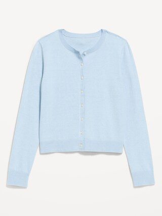 SoSoft Lite Cropped Crew-Neck Cardigan | Old Navy (US)
