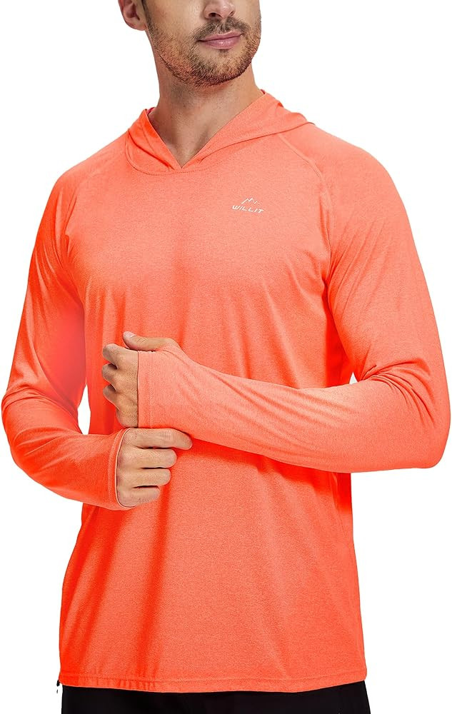 Willit Men's Sun Shirts UPF 50+ Protection Hoodie Rash Guard Shirt SPF UV Shirt Long Sleeve Fishi... | Amazon (US)