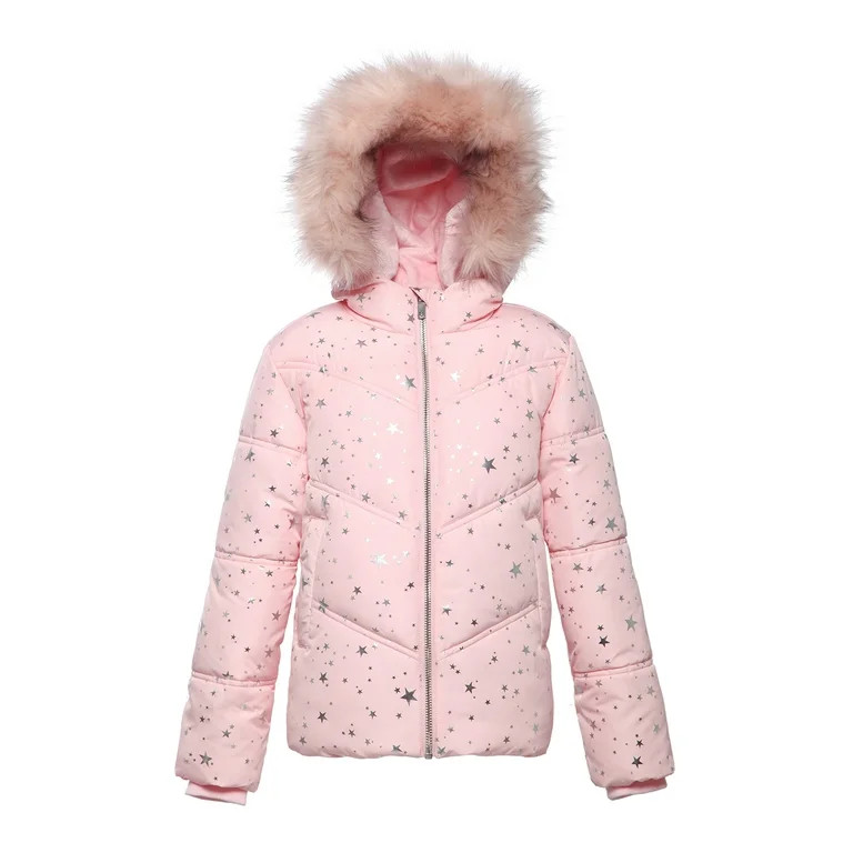 Rokka&Rolla Girls' Heavy Winter Puffer Jacket Bubble Coat, Sizes 4-16 | Walmart (US)