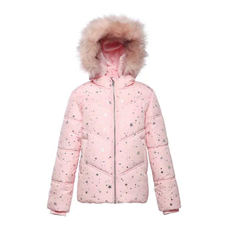 Rokka&Rolla Girls' Heavy Winter Puffer Jacket Bubble Coat, Sizes 4-16 - Walmart.com | Walmart (US)