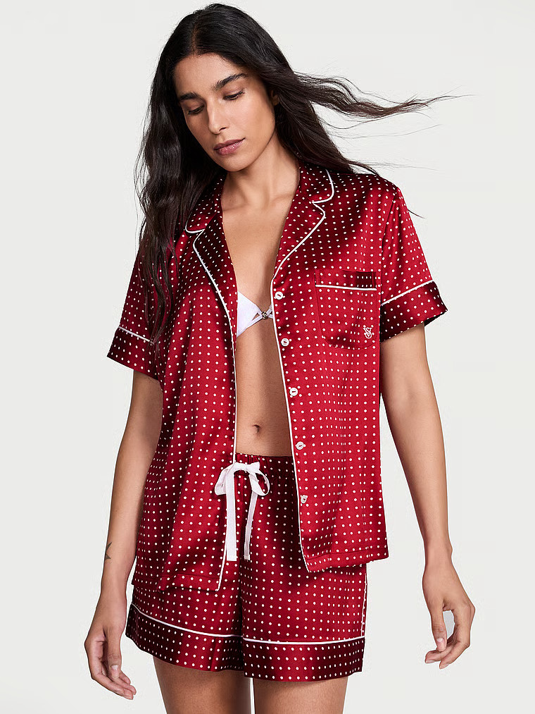 Buy Glazed Satin Short Pajama Set, Print - Order Pajamas Sets online - Victoria's Secret US | Victoria's Secret (US / CA )