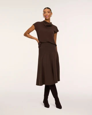 SPANX AirEssentials® Draped Midi Skirt | Spanx