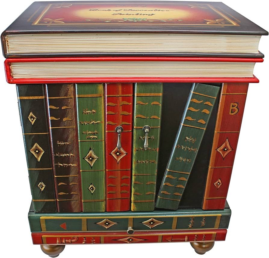 Design Toscano Décor Lord Byron Vintage Decor Stacked Books End Table Storage Furniture 22 Inche... | Amazon (US)