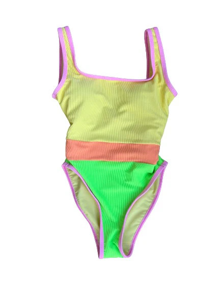 Ocean Isle One Piece- Tutti Frutti Colorblock | LainSnow