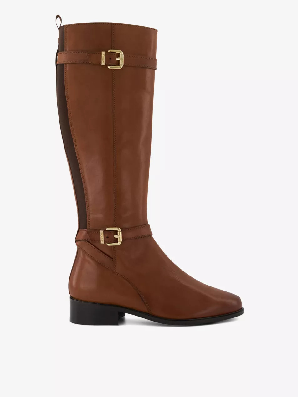 Tepi buckle-embellished leather knee-high boots | Selfridges