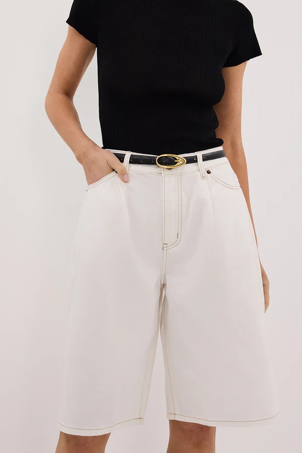 JACK WHITE DENIM BERMUDA SHORT | DISSH