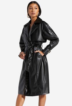 Faux Leather Trench Coat | ShoeDazzle