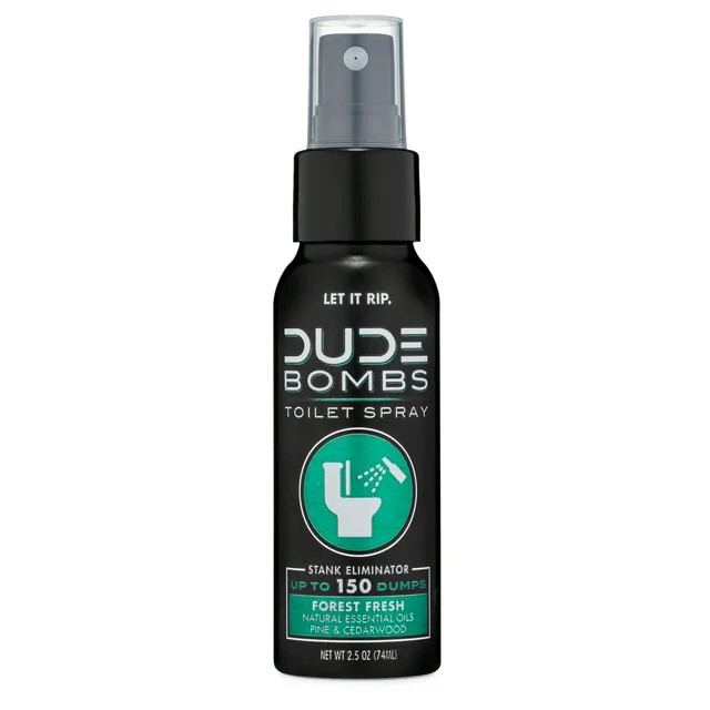 DUDE Bombs Toilet Freshener Spray, Forest Fresh Scent, 2.5 fl oz | Walmart (US)