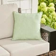 Better Homes & Gardens Striped Decorative Outdoor Throw Pillow, Off-White/Green | Walmart (US)