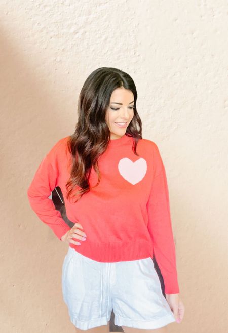 Valentines heart sweater - perfect for the next month! ❤️❤️

I’m wearing a small  

#LTKunder100 #LTKSeasonal #LTKstyletip