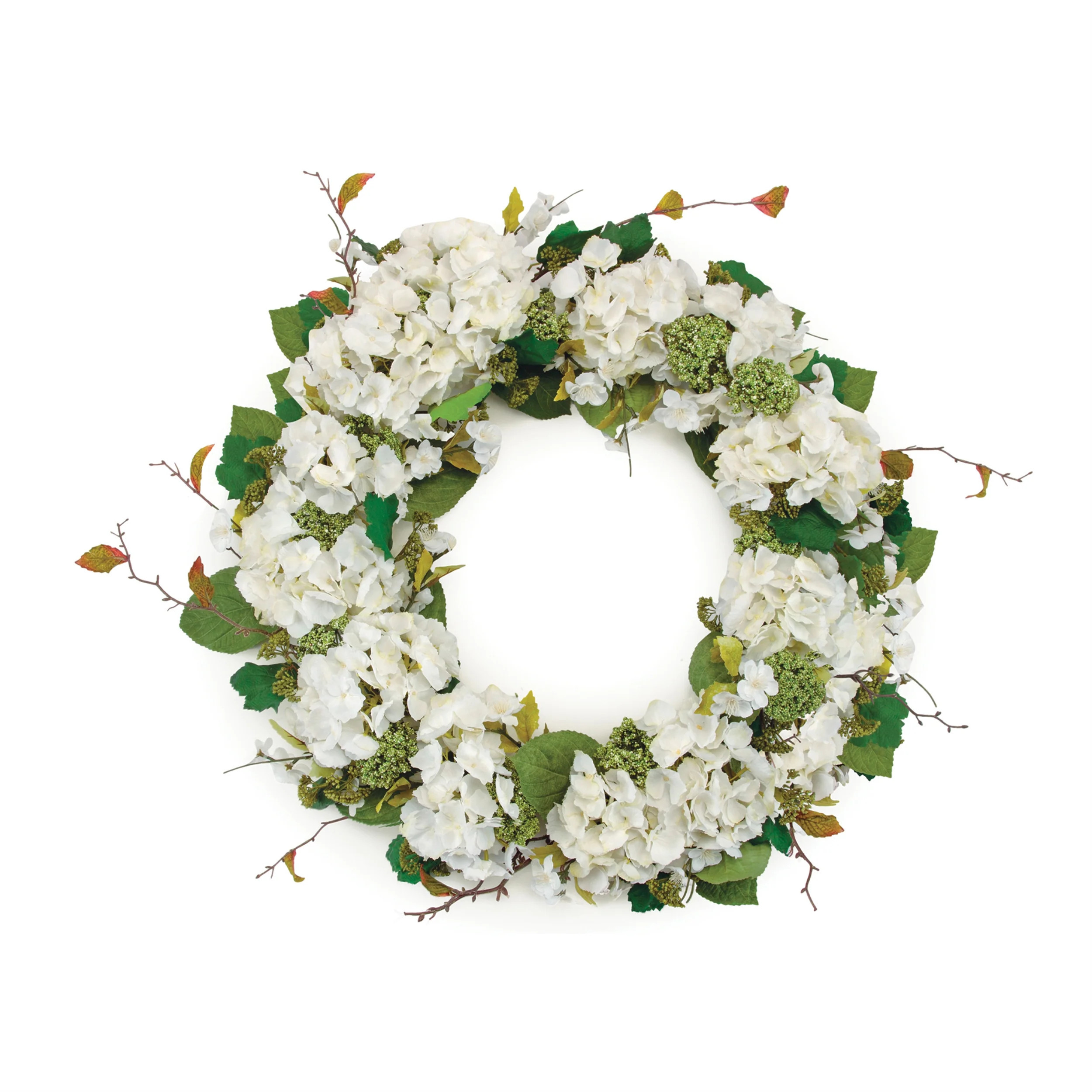 Hydrangea White Wreath - 32 | River Chic Designs