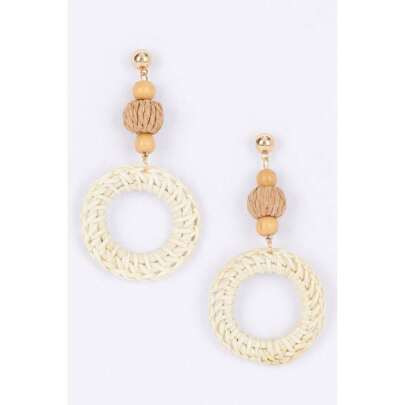 Round Bamboo Earring | SHEIN