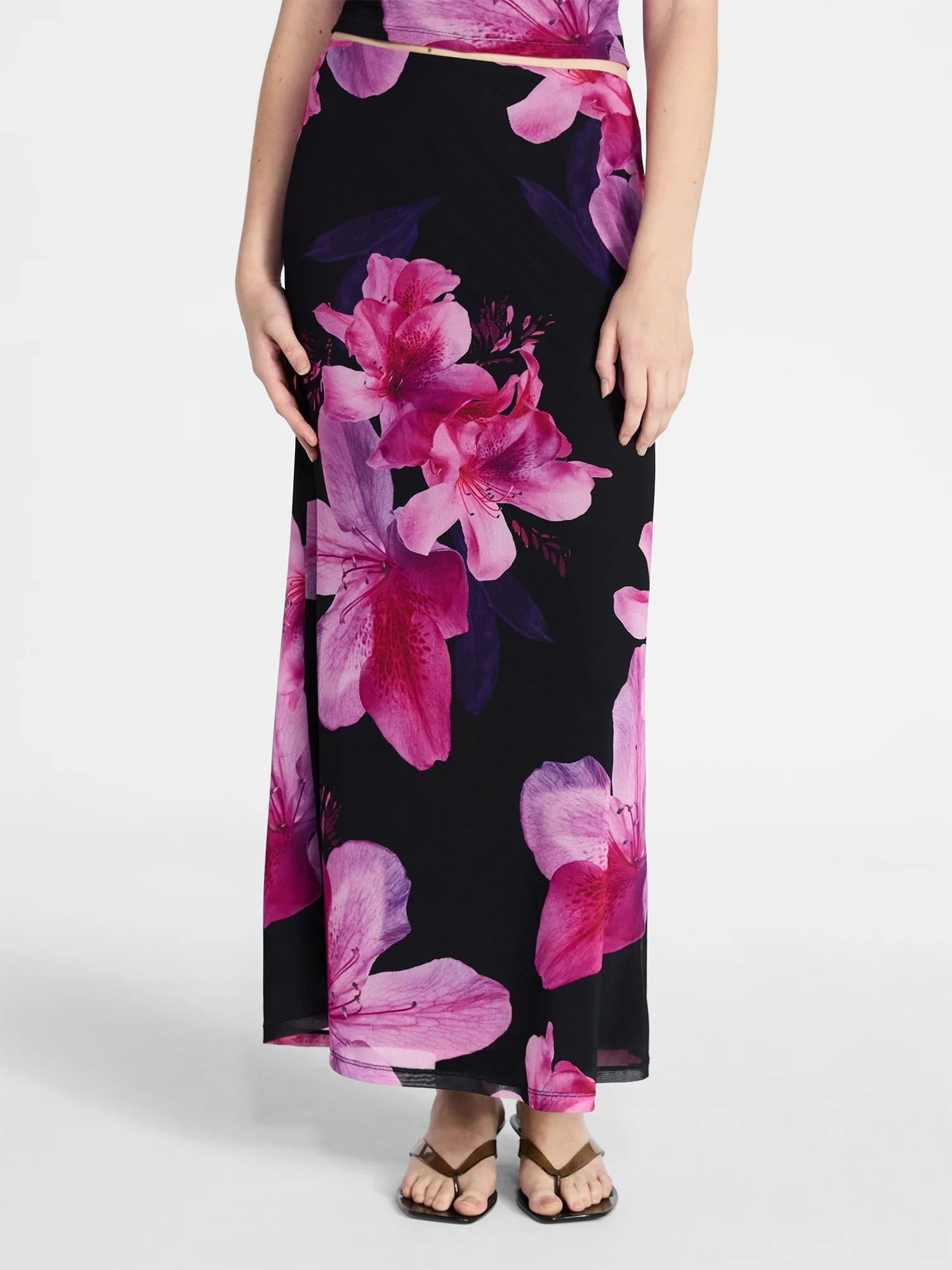 No Boundaries Mesh Maxi Skirt, Women's XXS-XXL - Walmart.com | Walmart (US)