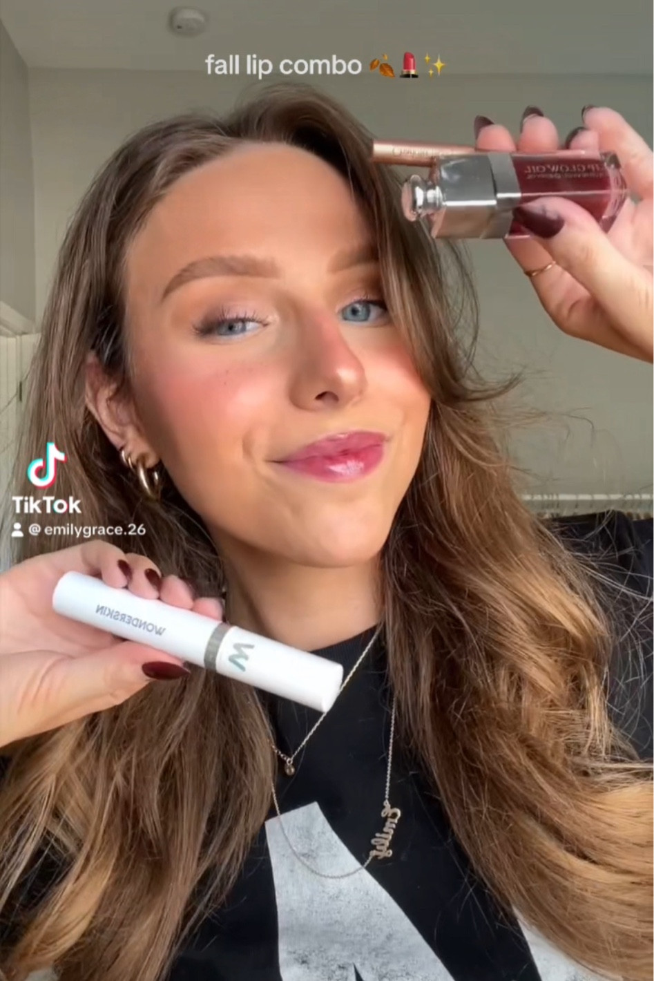 Fall lip combo 
- wonder skin lip stain in charming
- Charlotte Tilbury lip pencil in pillow talk medium
- Dior lip glow oil in mahogany 



#LTKSeasonal #LTKBeauty