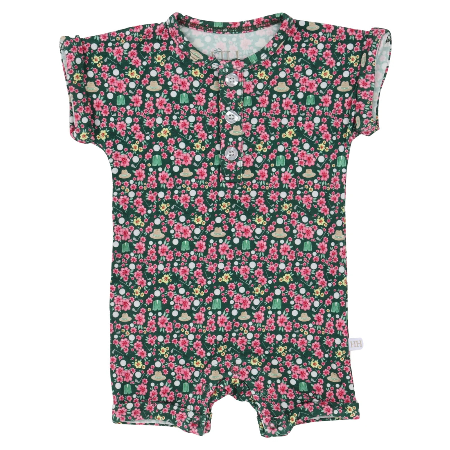 Boys Azalea Button Romper | Hamner Hill