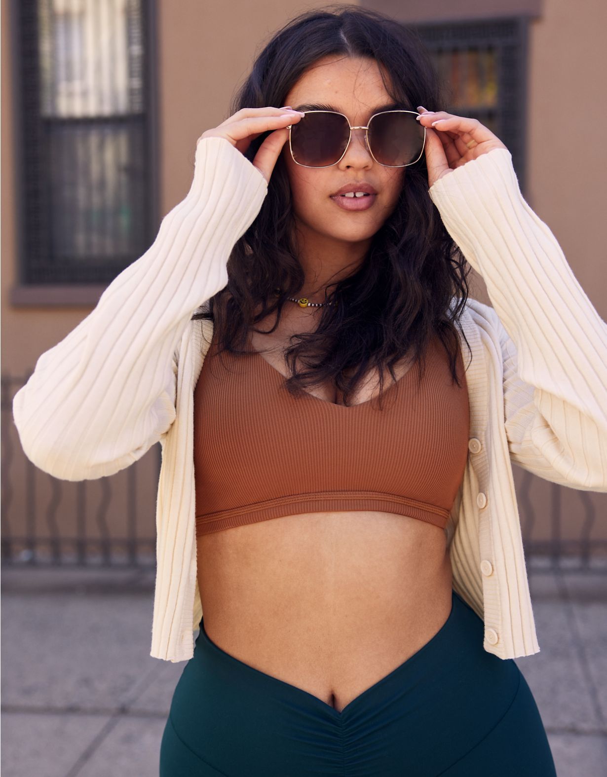 Aerie Wide Rib Cropped Cardigan | American Eagle Outfitters (US & CA)