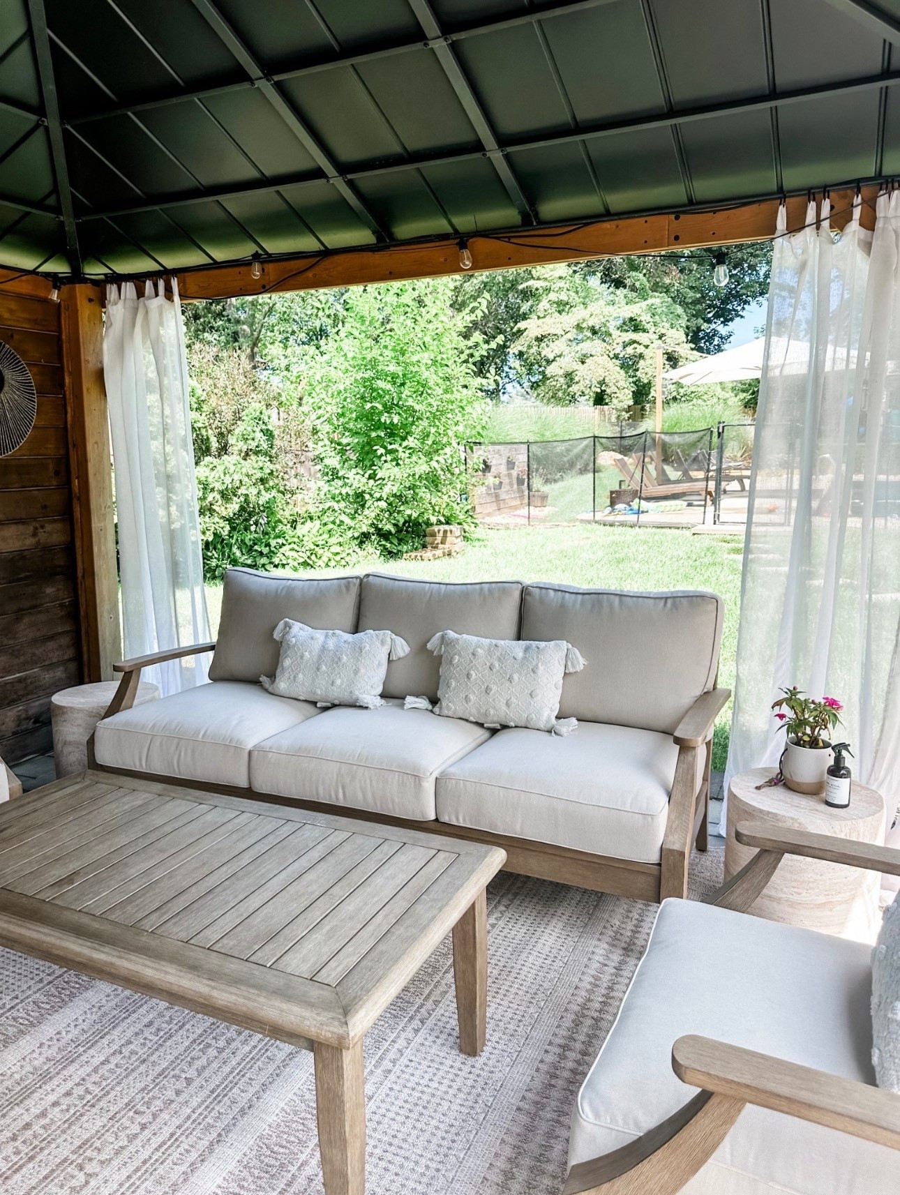 Can’t wait until it looks like this again 😭 

Loving our outdoor setup! The furniture is sturdy and comfy; large and a designer look for less. It’s peaceful and elevates the space so nicely  



#LTKdayinmylife #LTKHome #LTKSeasonal