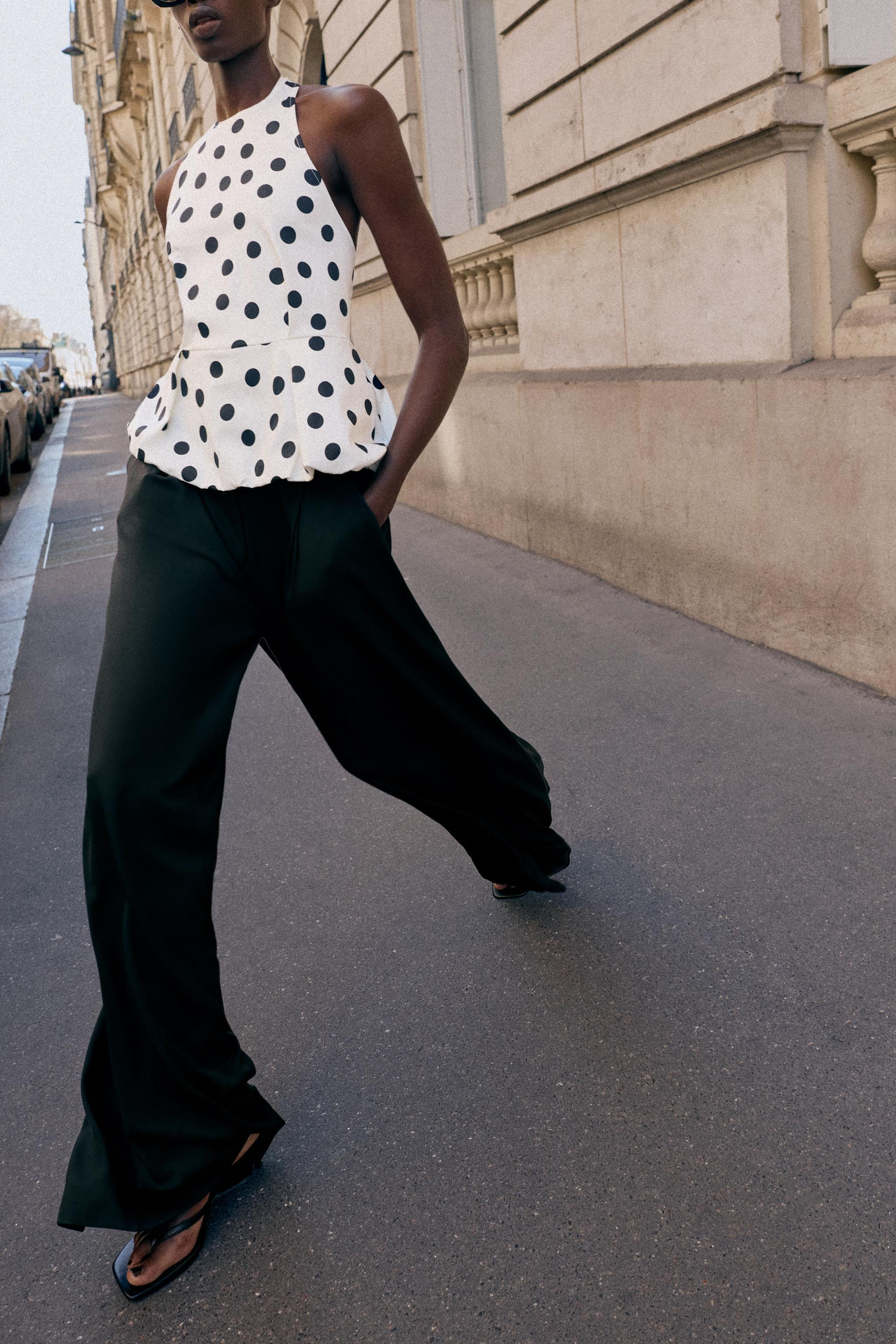 TOP BALLON À POIS | Zara FR