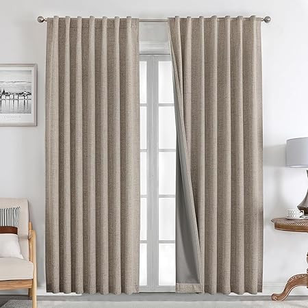 TWOPAGES Liz Linen Curtain Custom Linen Drapery Panel for Living Room Bedroom Patio Door,1 Panel | Amazon (US)