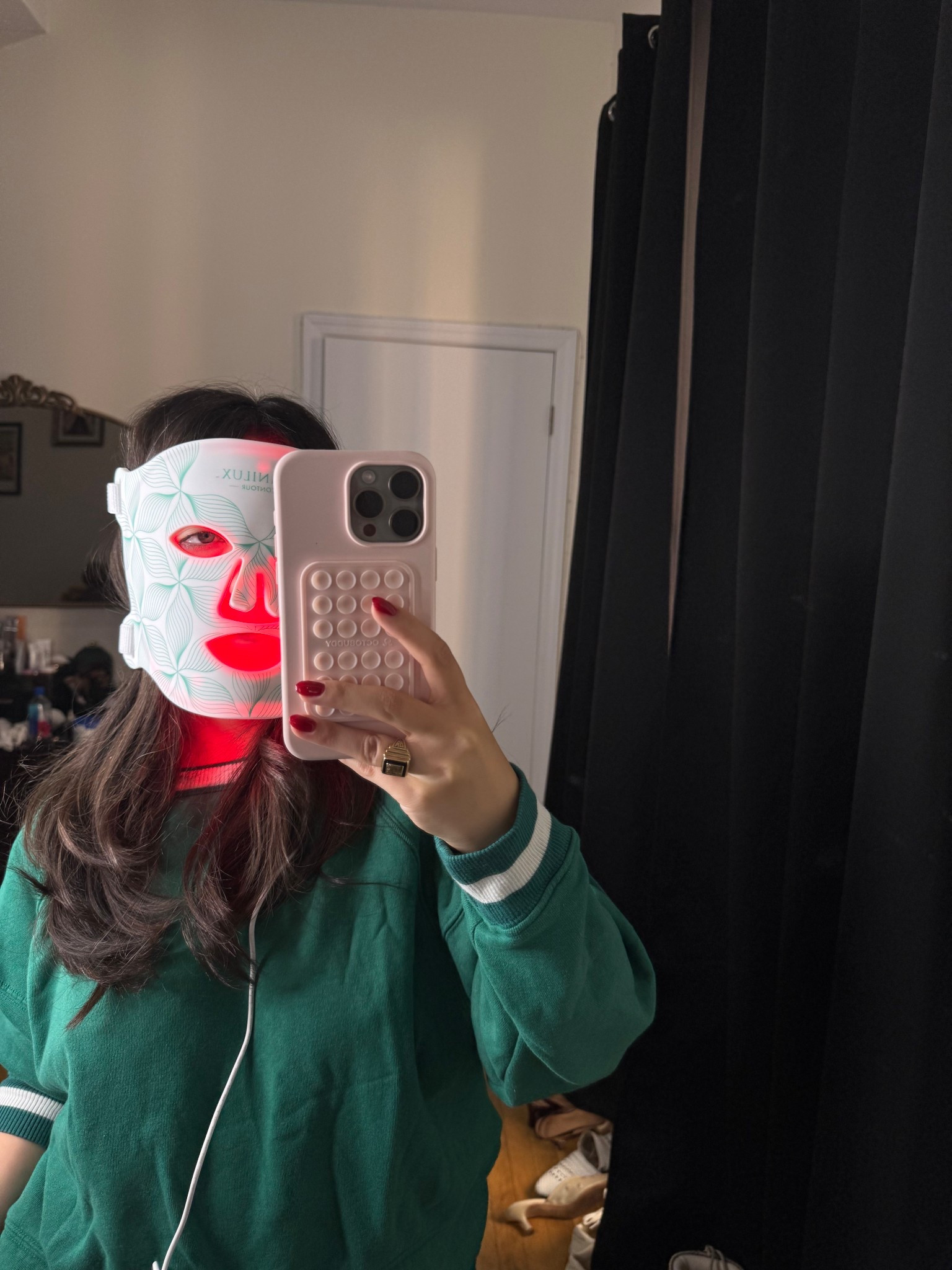 Red light therapy nights ✨ Using my Omnilux mask to help with glow, texture + overall skin health. Such an easy add-on to my routine and I swear my skin looks smoother every time

#LTKBeauty #LTKGiftGuide #LTKCyberWeek