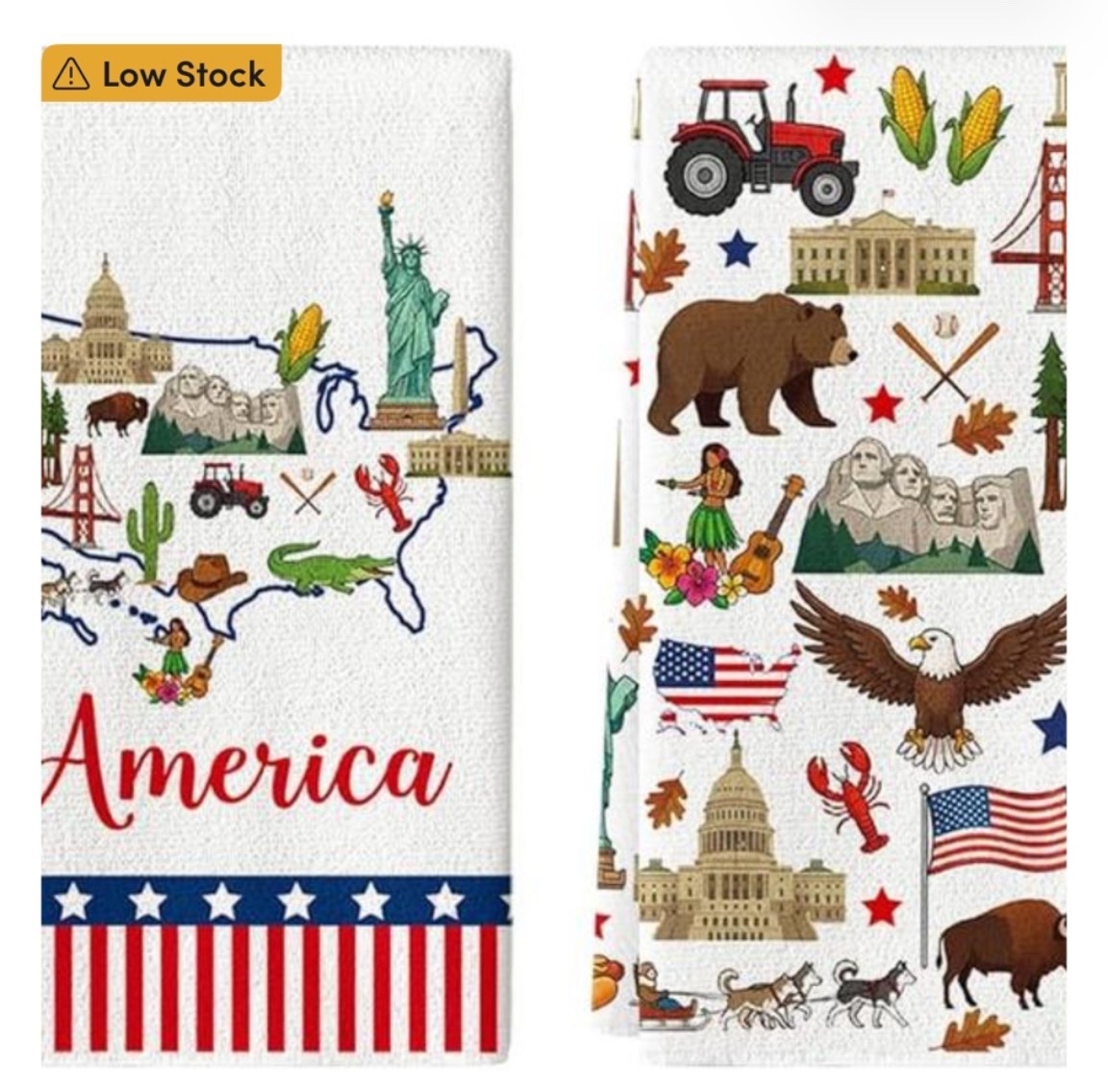 Low Stock, grab these adorable America Towels 🇺🇸

#LTKselfcare #LTKHome #LTKSaleAlert
