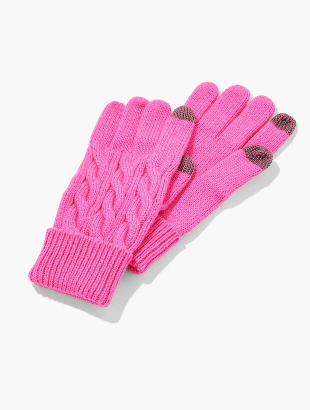 Soft Cable Knit Gloves | Talbots