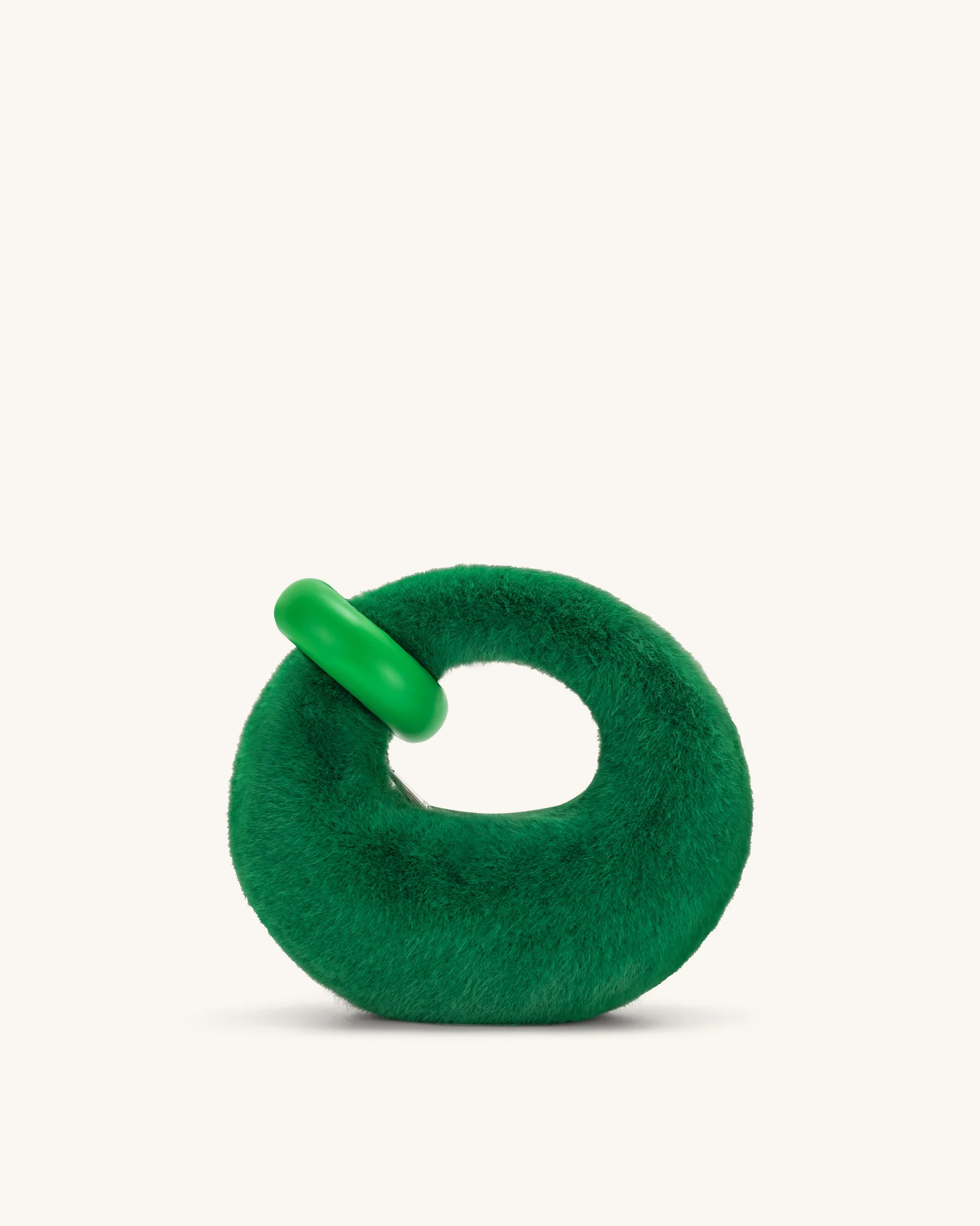 Abacus Faux Fur Mini Top Handle Bag- Grass Green | JW PEI US
