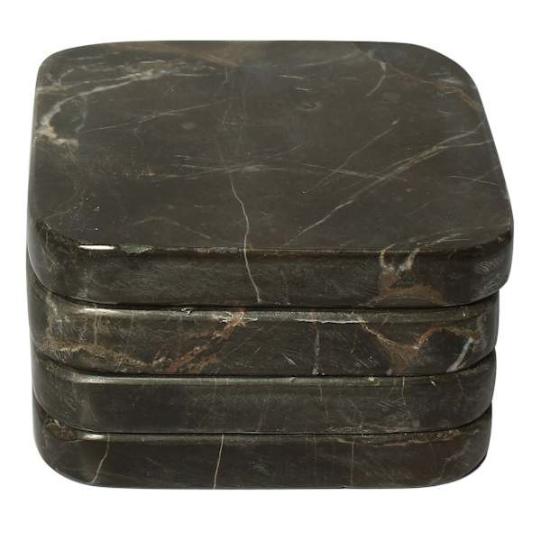 Set of 4 Embrador Square Marbled Coasters | At Home