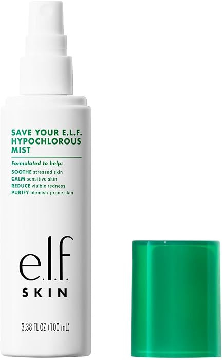 e.l.f. SKIN Save Your Hypochlorous Mist, Dermatologist-Developed Facial Spray, Soothes & Calms Re... | Amazon (US)