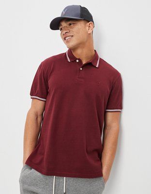 AE Super Soft Legend Pique Polo Shirt | American Eagle Outfitters (US & CA)