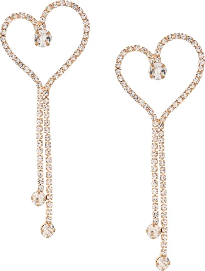 Crystal Heart Drop Earrings | Nordstrom