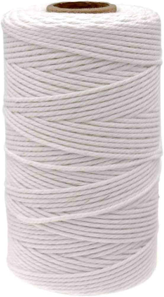 jijAcraft White String 328 Feet, 2mm Cotton Butchers Twine String, Kitchen Cooking Bakers Twine S... | Amazon (US)