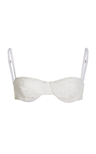 ingrid Broderie Anglaise Balconette Bikini Top | Moda Operandi (Global)
