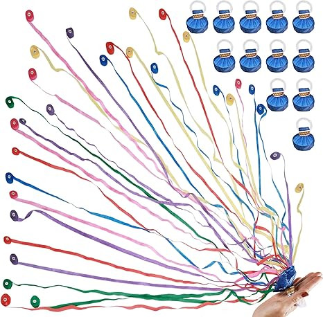 No Mess Streamers,12Pack Colorful No Mess Confetti Poppers,Party Poppers for Birthday,Wedding,Par... | Amazon (US)