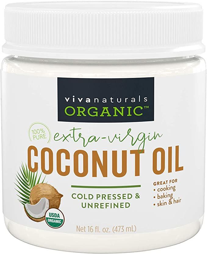 Viva Naturals Organic Extra Virgin Coconut Oil, 16 Ounce | Amazon (US)