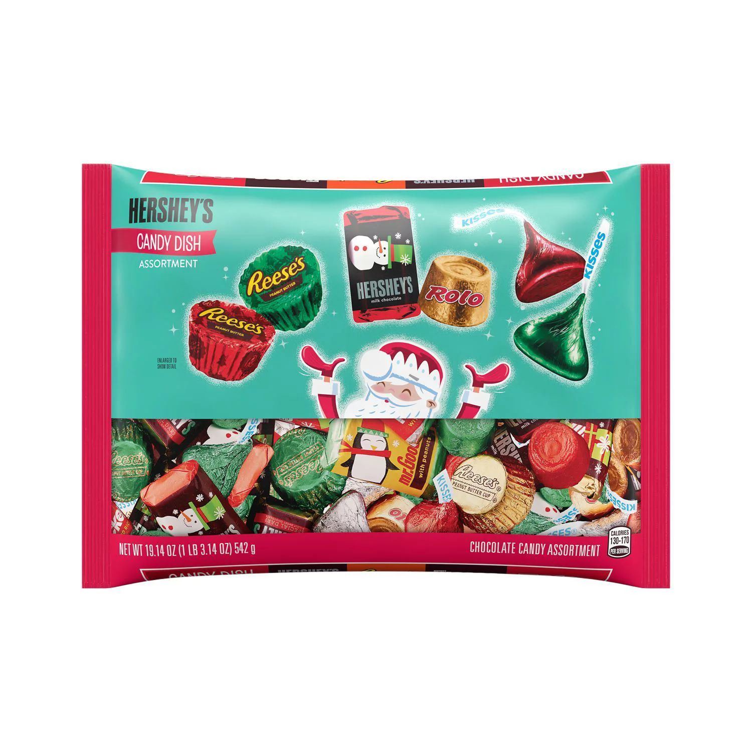 HERSHEY'S, REESE'S and ROLO®, Candy Dish Assortment Chocolate Assortment Candy, Holiday, 19.14 o... | Walmart (US)