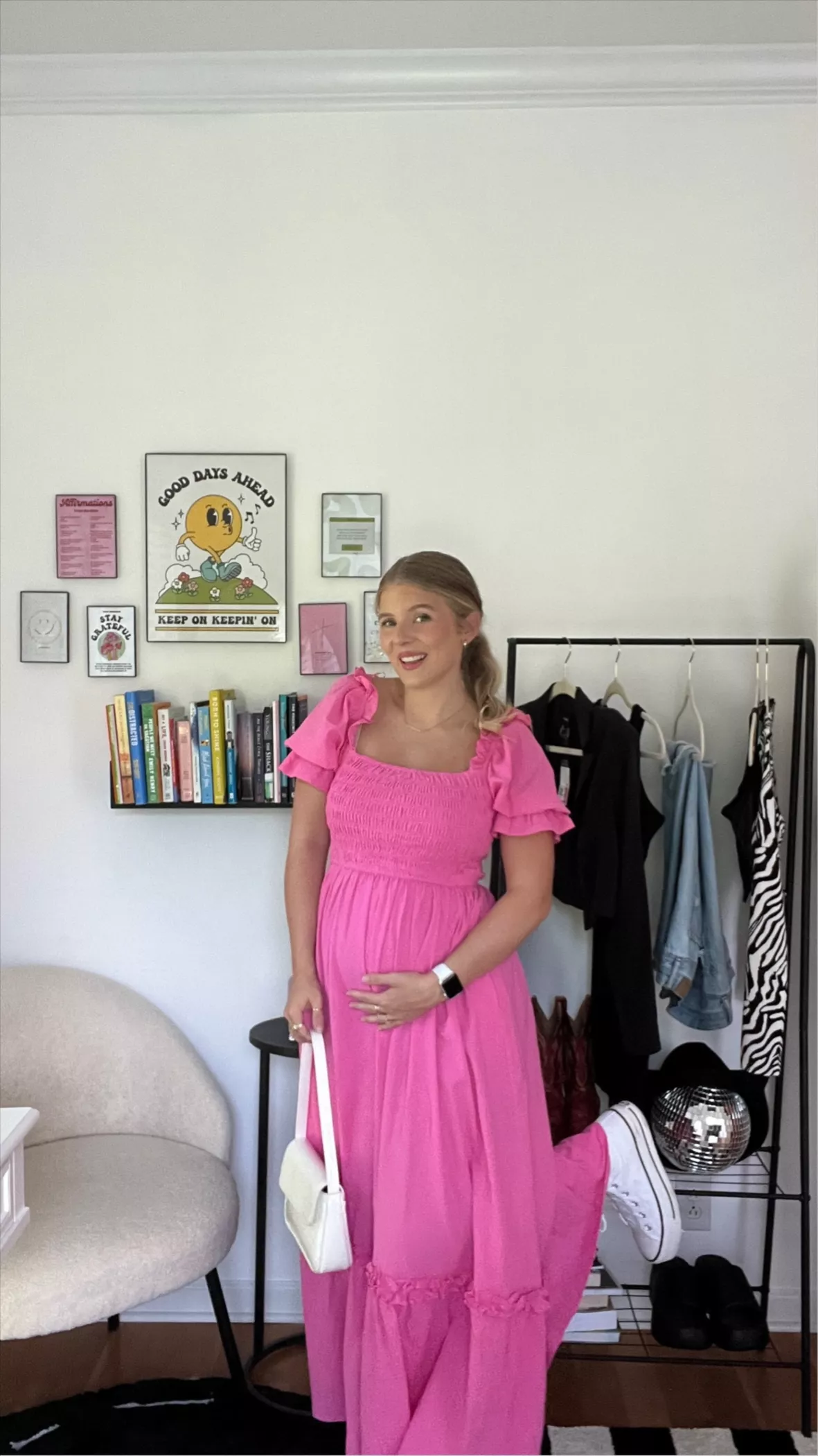 Hot Pink Puff Sleeve Ruffle Accent … curated on LTK