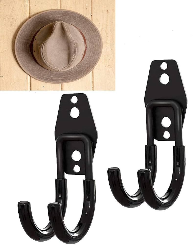 Cowboy Hat Holder/ Wall Mounted Hat Display/ Cowboy Hat Organizer/ Cowboy Hat Rack/ Motorcycle He... | Amazon (US)
