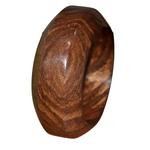 Handmade Natural Rosewood Bangles, Stylish Wooden Bangle Designs,Artisan Wood Bangles, Premium Quality Wooden Bangle. (Brown Pahel, Medium) | Amazon (US)