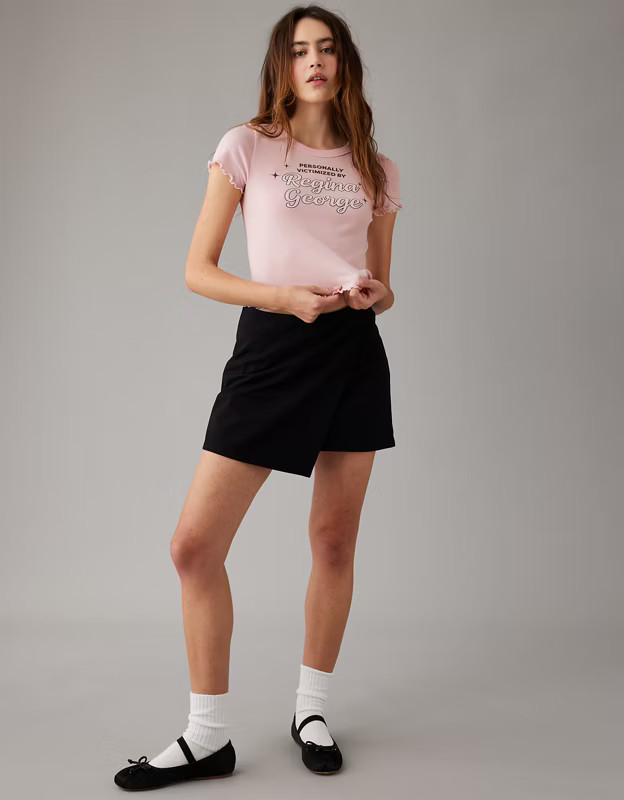 AE x Mean Girls Graphic Cropped Tee | American Eagle Outfitters (US & CA)