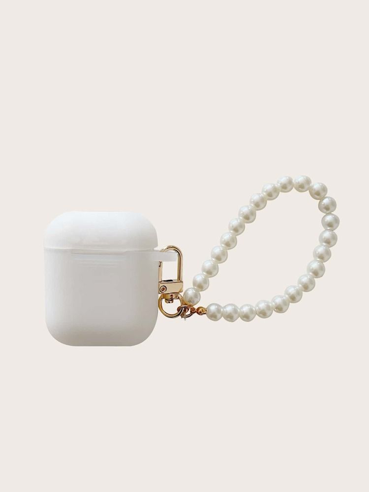 Case Compatible With Airpods Pro With Faux Pearl Lanyard | SHEIN